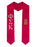 Phi Sigma Kappa Lettered Graduation Sash Stole with Crest