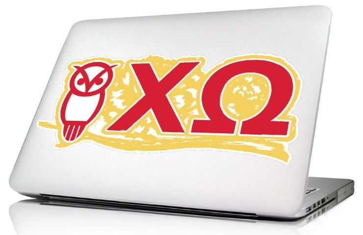 Chi Omega 10 X 8 Laptop Skin/wall Decal Chi Omega 10.5 x 4.5 Laptop Skin/Wall Decal