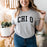 Printify Chi Omega Basic Nickname Tee Chi Omega Basic Nickname Tee