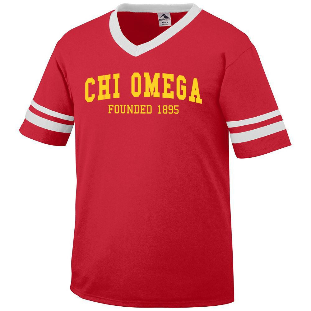 Chi Omega Boyfriend Style Founders Jersey Chi Omega Boyfriend Style Founders Jersey