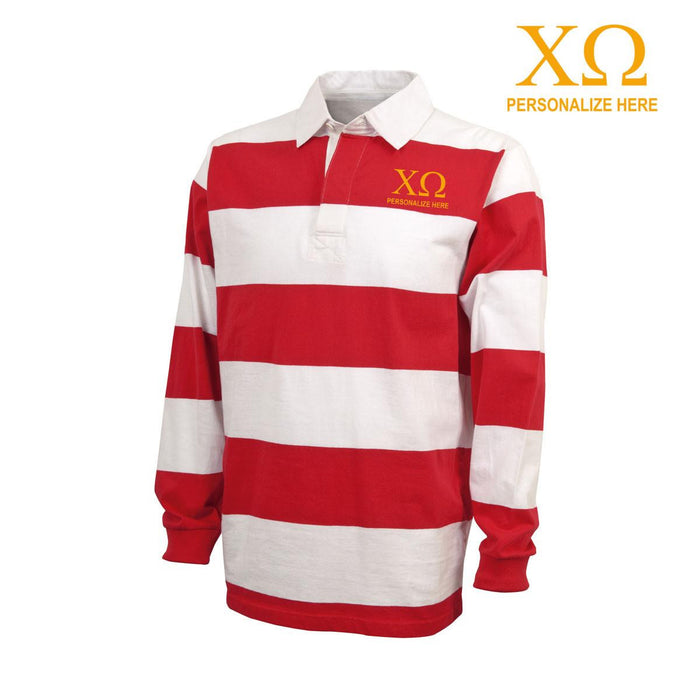Chi Omega Classic Rugby Shirt Chi Omega Classic Rugby Shirt