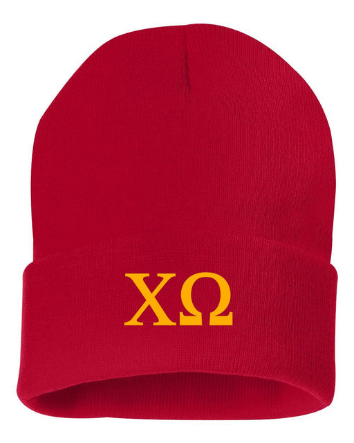 Chi Omega Chi Omega Greek Letter Knit Cap