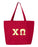 Chi Omega Greek Letter Zipper Tote Chi Omega Greek Letter Zipper Tote