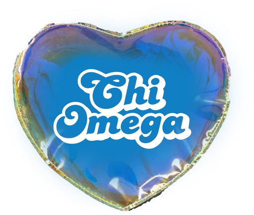Chi Omega Chi Omega Heart Shaped Makeup Bag