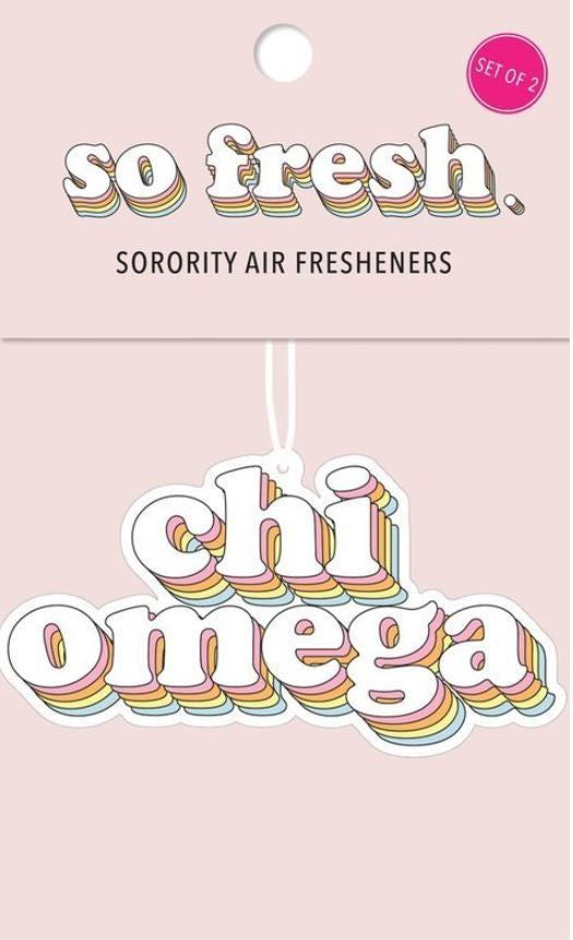 Chi Omega Retro Air Freshener (2 Pack) Chi Omega Retro Air Freshener (2 pack)