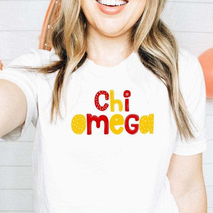 Printify Chi Omega Whimsy Tees Chi Omega Whimsy Tees