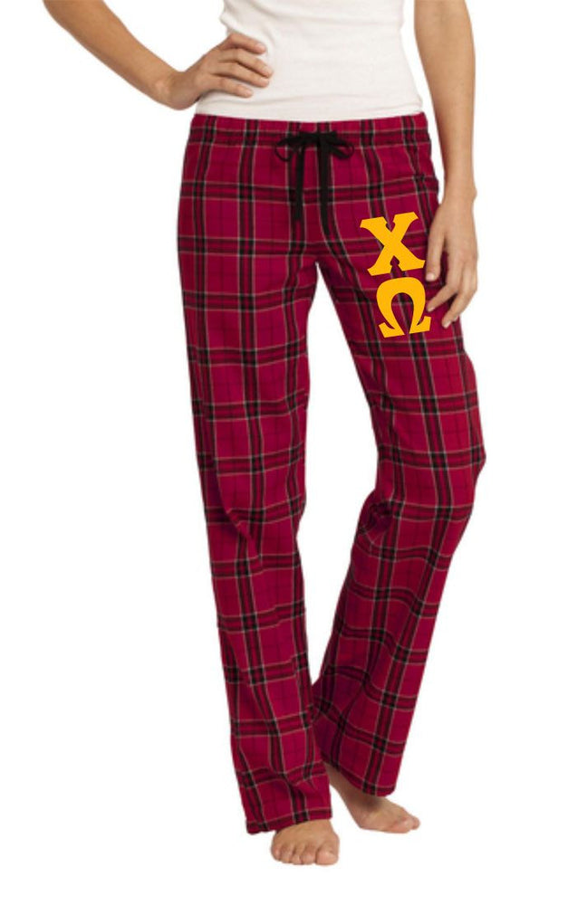 Chi Omega Women's Flannel Plaid Pant Pj's Chi Omega Women's Flannel Plaid Pant - PJ's