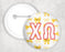 Chi Omega Multi Bows Pin Buttons Chi Omega Multi Bows Pin Buttons