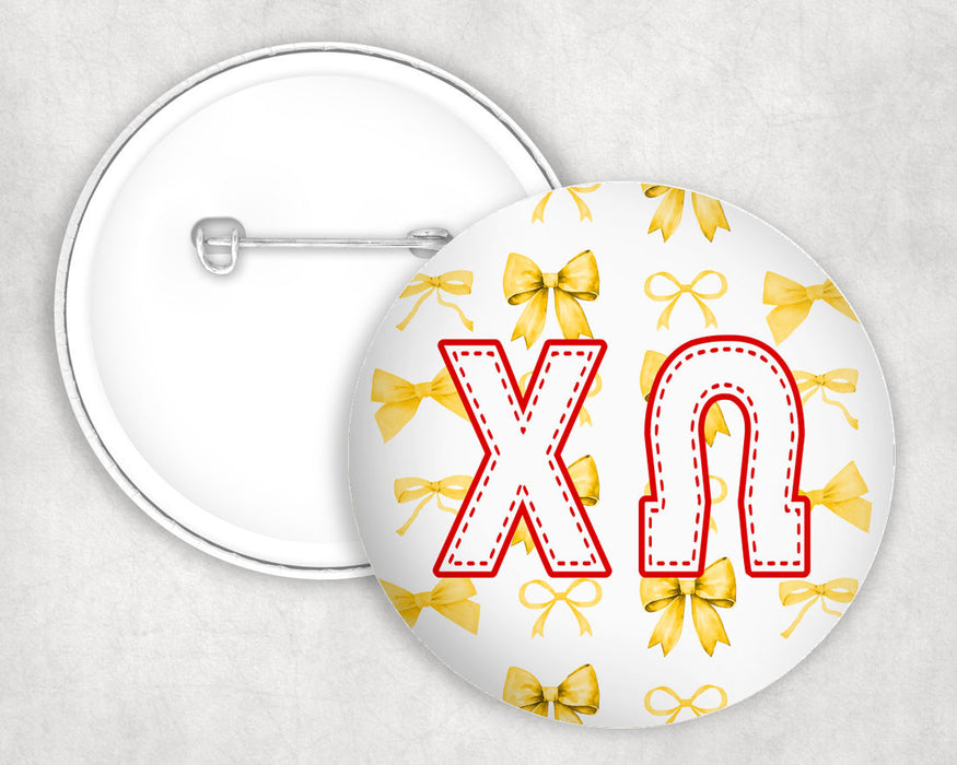 Chi Omega Multi Bows Pin Buttons Chi Omega Multi Bows Pin Buttons