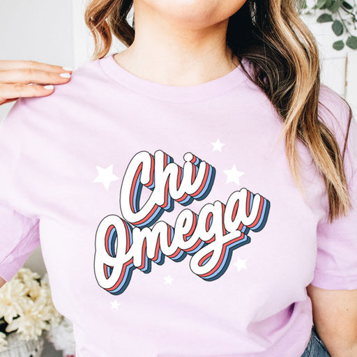 Chi Omega Chi Omega Flashback Tees