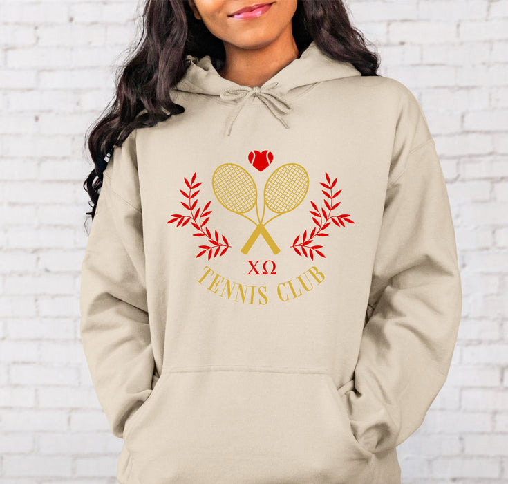 Chi Omega Tennis Club Hoodie Chi Omega Tennis Club Hoodie