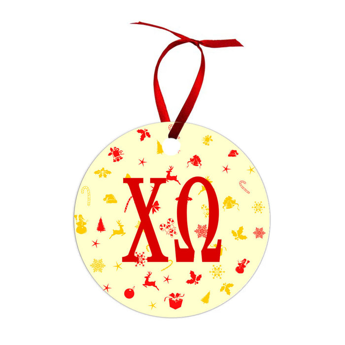 Chi Omega Holiday Cheer Christmas Ornaments Chi Omega Holiday Cheer Christmas Ornaments