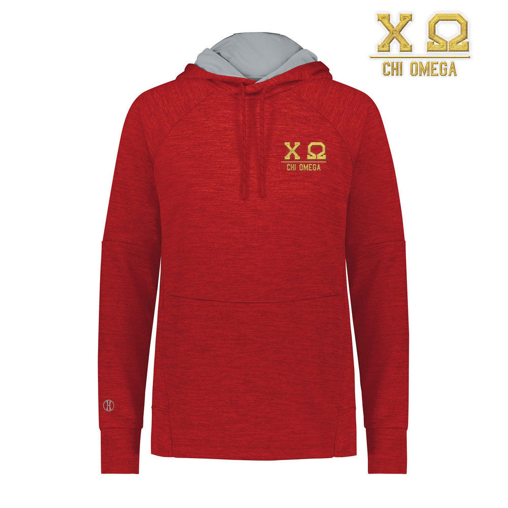 Chi Omega Performance Fleece Hoodie Chi Omega Performance Fleece Hoodie