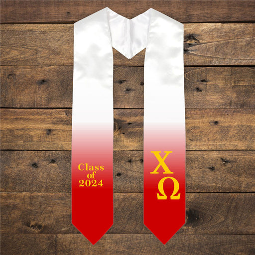 Chi Omega Chi Omega Extra Fancy Classic Greek Graduation Stole