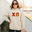 Chi Omega 2 Day Ship Twill Hooded Sweatshirt Chi Omega - 2 Day Ship Twill Hooded Sweatshirt