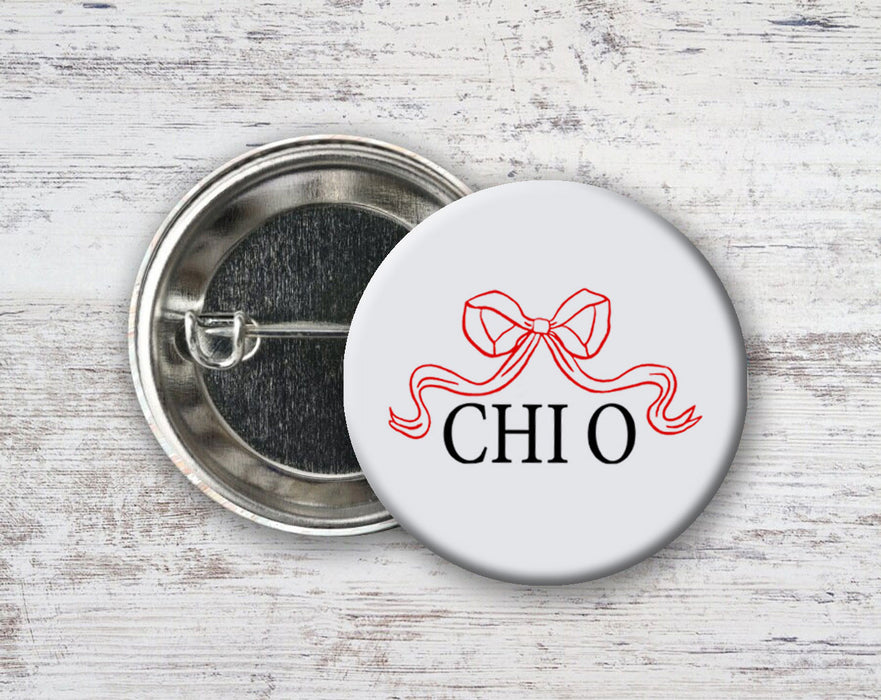 Chi Omega Nickname Bow Pin Buttons Chi Omega Nickname Bow Pin Buttons