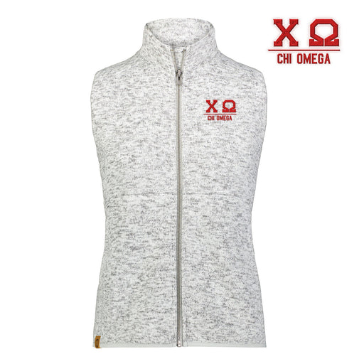 Chi Omega Chi Omega Alpine Sweater Fleece Vest