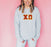 Discount Chi Omega Lettered Long Sleeve Tee DISCOUNT Chi Omega Lettered Long Sleeve Tee