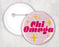 Chi Omega Disco Pin Buttons Chi Omega Disco Pin Buttons