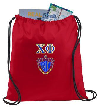 Chi Phi Chi Phi Crest - Shield Cinch Sack