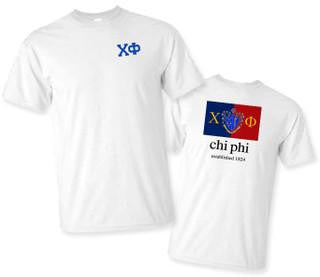 Greekgear Chi Phi Flag T Shirts Chi Phi Flag T-shirts