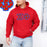 Chi Phi Fraternity Crest Shield Twill Letter Hooded Sweatshirt Chi Phi Fraternity Crest - Shield Twill Letter Hooded Sweatshirt