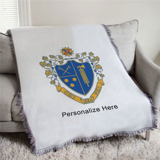 Chi Phi Chi Phi Full Color Crest Afghan Blanket Throw
