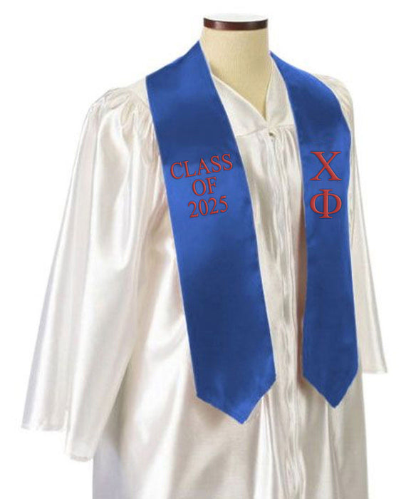 Chi Phi Embroidered Graduation Sash Stole Chi Phi Embroidered Graduation Sash Stole
