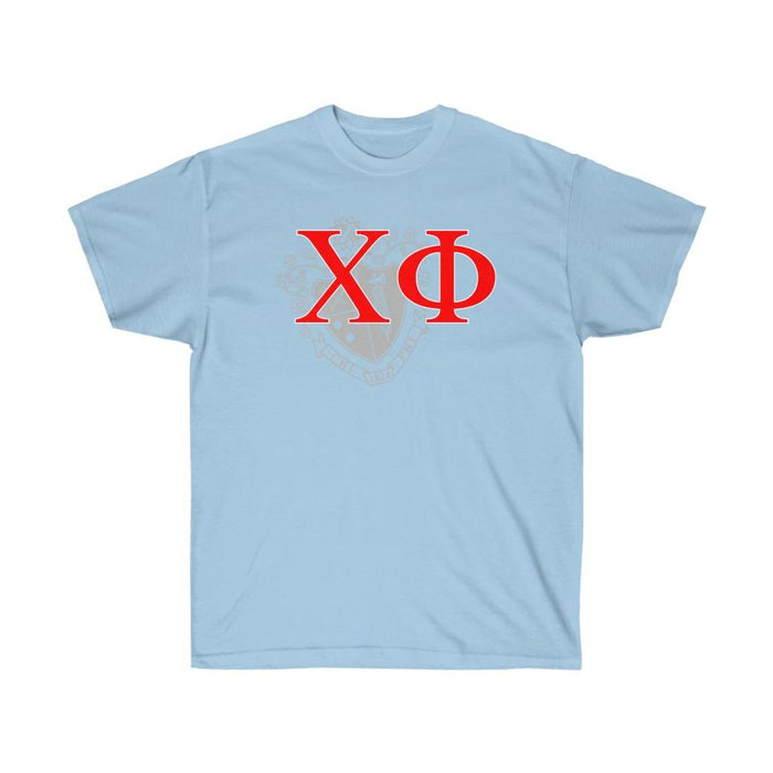 Printify Chi Phi Greek Crest Cotton Tee Chi Phi Greek Crest Cotton Tee