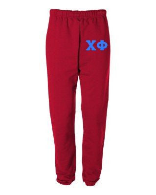 Chi Phi Chi Phi Greek Lettered Thigh Sweatpants