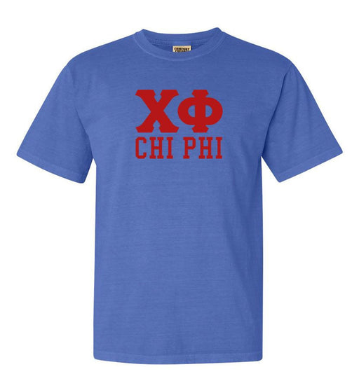 Chi Phi Chi Phi Greek Custom Comfort Colors Heavyweight T-Shirt