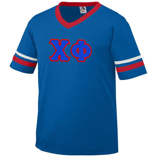 Chi Phi DISCOUNT-Chi Phi Jersey With Greek Applique Letters