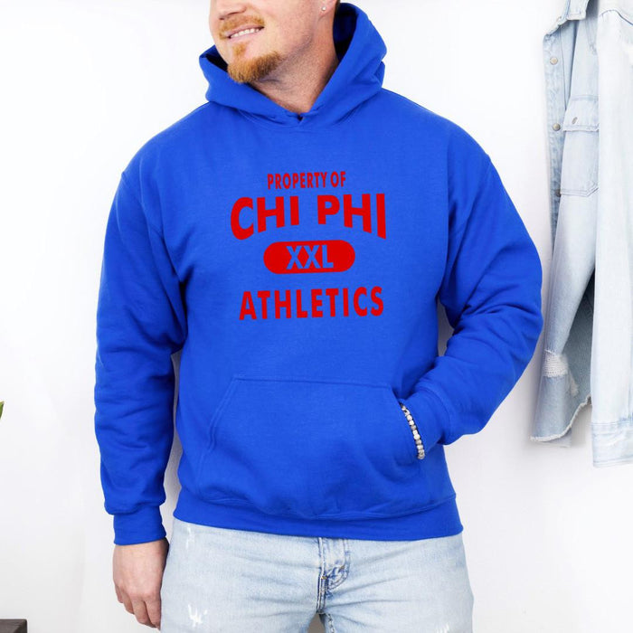 Chi Phi Property Of Athletics Hooded Sweatshirts Chi Phi Property Of Athletics Hooded Sweatshirts