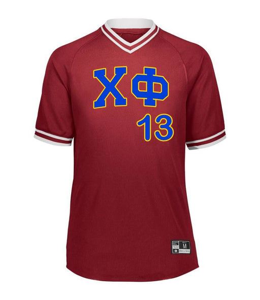 Chi Phi Chi Phi Retro V-Neck Baseball Jersey