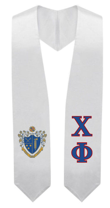 Chi Phi Super Crest Shield Graduation Stole Chi Phi Super Crest - Shield Graduation Stole