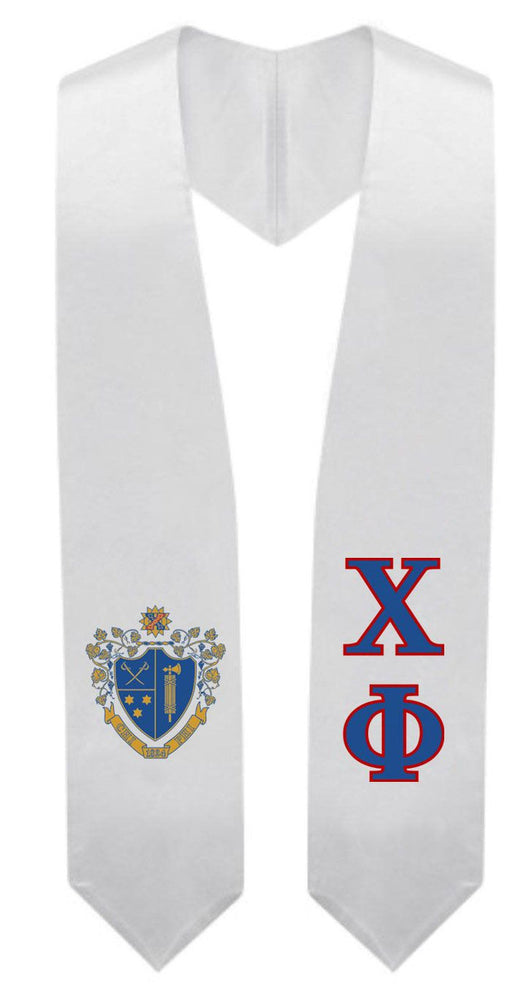 Chi Phi Super Crest Shield Graduation Stole Chi Phi Super Crest - Shield Graduation Stole