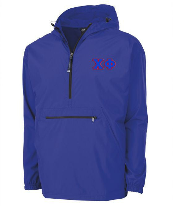 Chi Phi Tackle Twill Lettered Pack N Go Pullover Chi Phi Tackle Twill Lettered Pack N Go Pullover