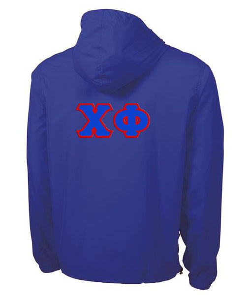Chi Phi Chi Phi Tackle Twill Lettered Pack N Go Pullover