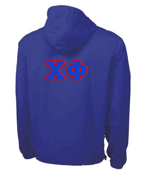 Chi Phi Tackle Twill Lettered Pack N Go Pullover Chi Phi Tackle Twill Lettered Pack N Go Pullover