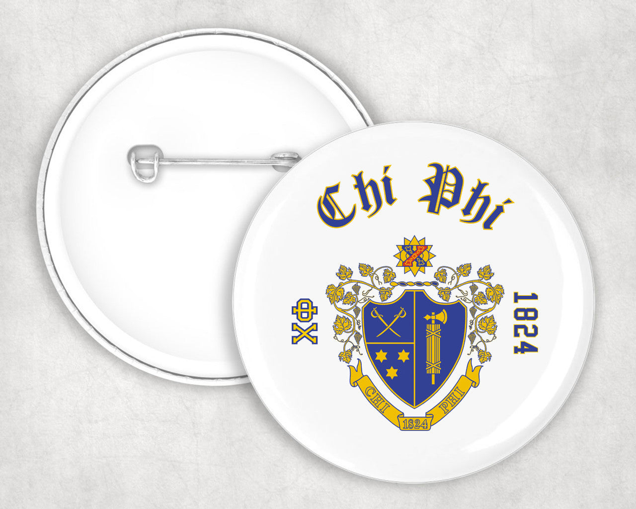 Chi Phi Classic Crest Button Chi Phi Classic Crest Button