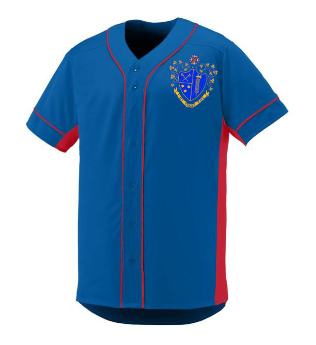 Chi Phi Game 7 Full Button Baseball Jersey Chi Phi Game 7 Full-Button Baseball Jersey