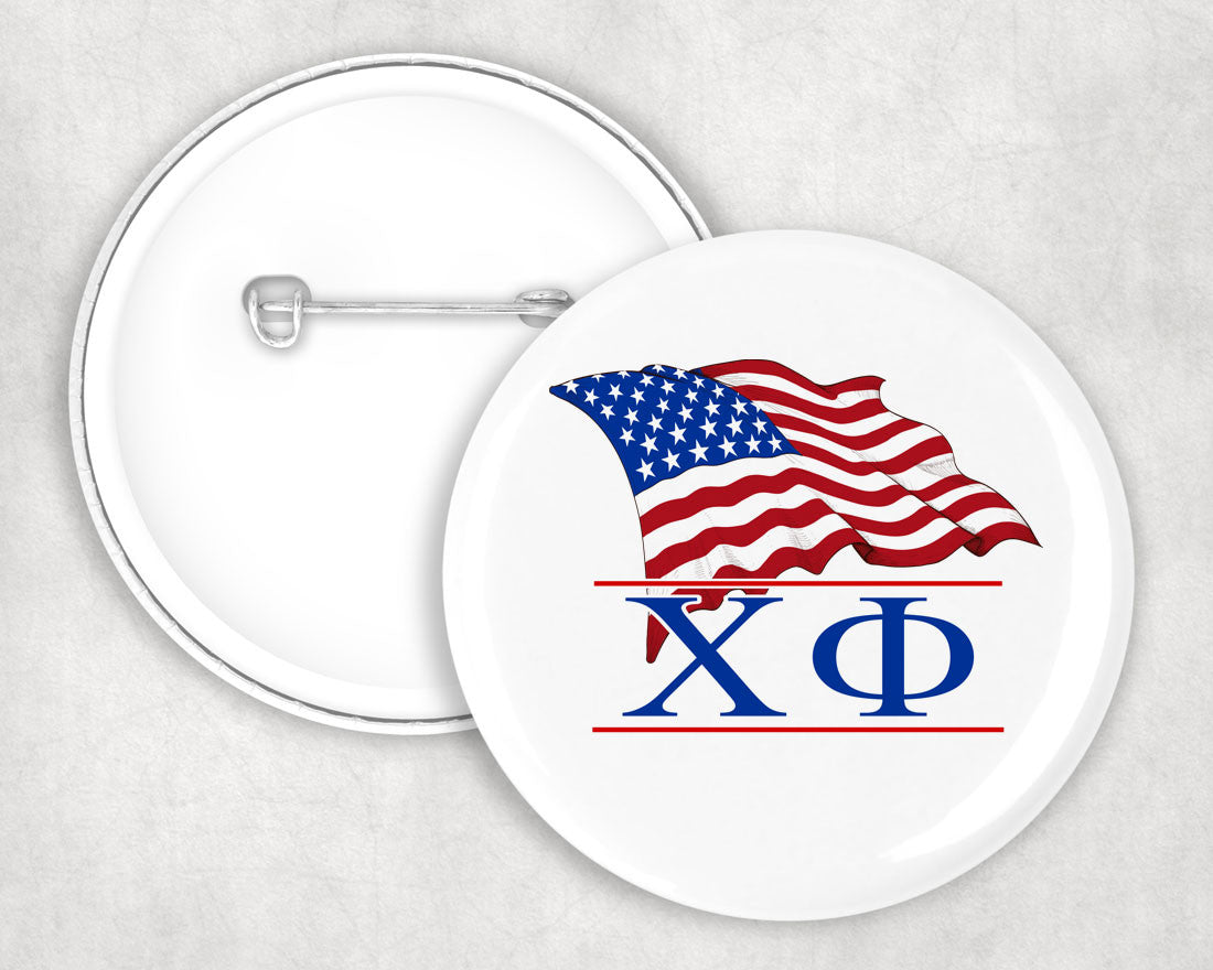 Chi Phi Patriot Button Chi Phi Patriot Button