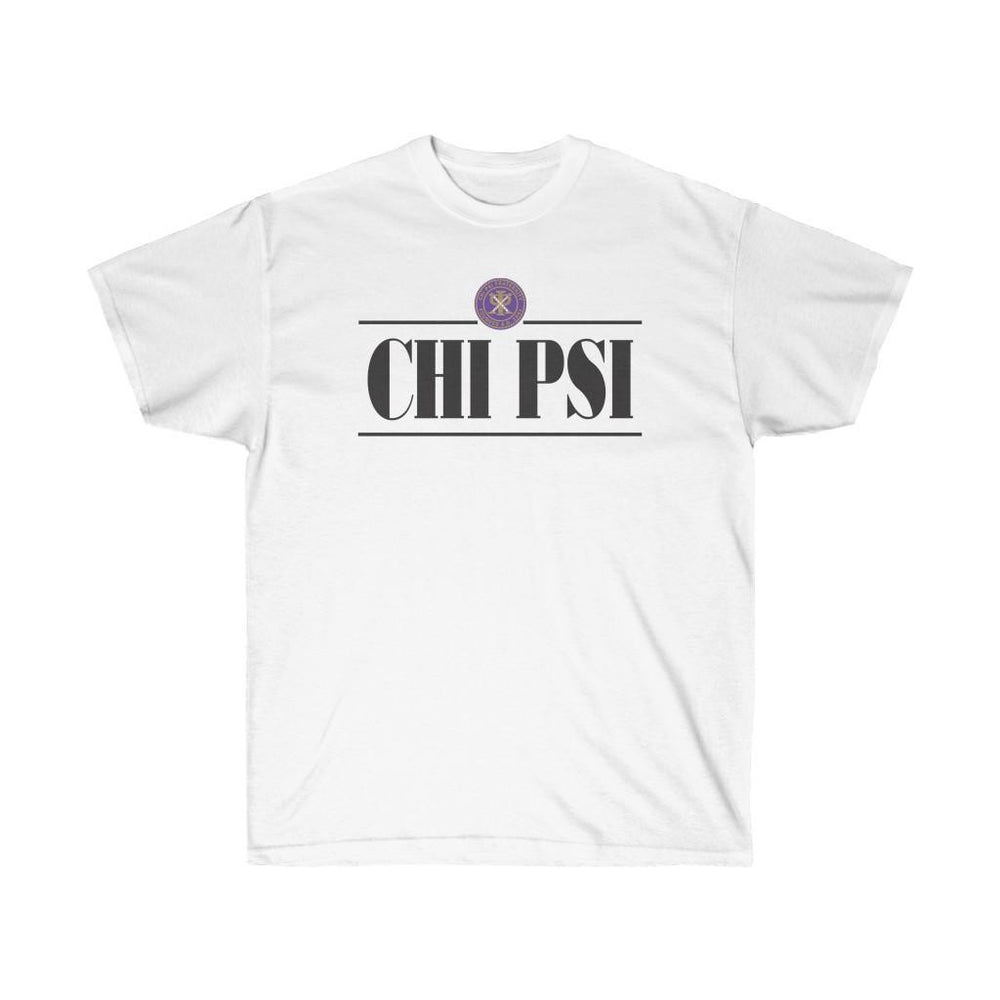 Printify Chi Psi Line Crest T Shirt Chi Psi Line Crest T-shirt