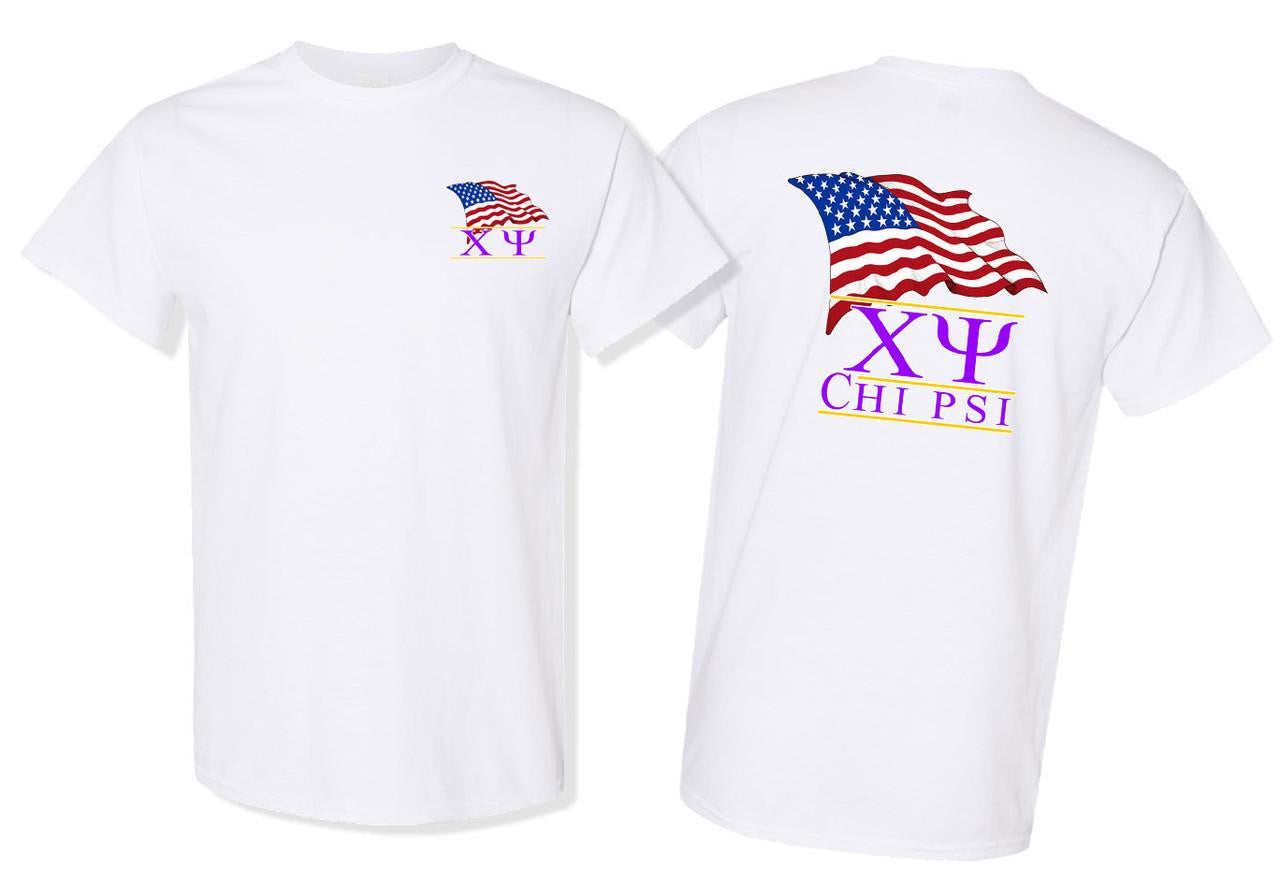 Greekgear Chi Psi Patriot Limited Edition Tees Chi Psi Patriot Limited Edition Tees