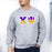 Printify Chi Psi Two Toned Greek Lettered Crewneck Sweatshirts Chi Psi Two Toned Greek Lettered Crewneck Sweatshirts