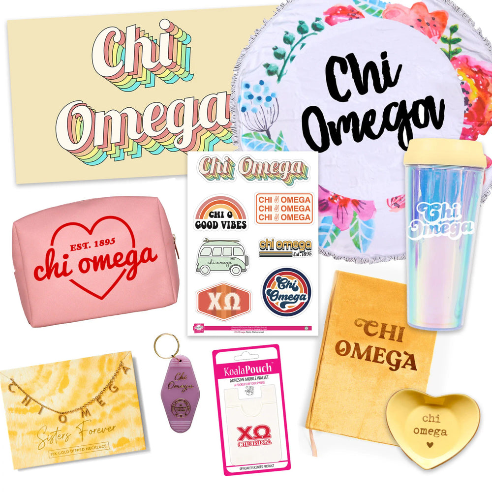 Chi Omega Celebrate Sisterhood Sorority Gift Box 10 Items! Chi Omega Celebrate Sisterhood Sorority Gift Box - 10 Items!