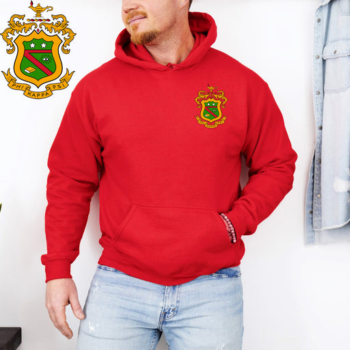 Phi Kappa Psi DISCOUNT-Phi Kappa Psi Crest - Shield Emblem Hooded Sweatshirt