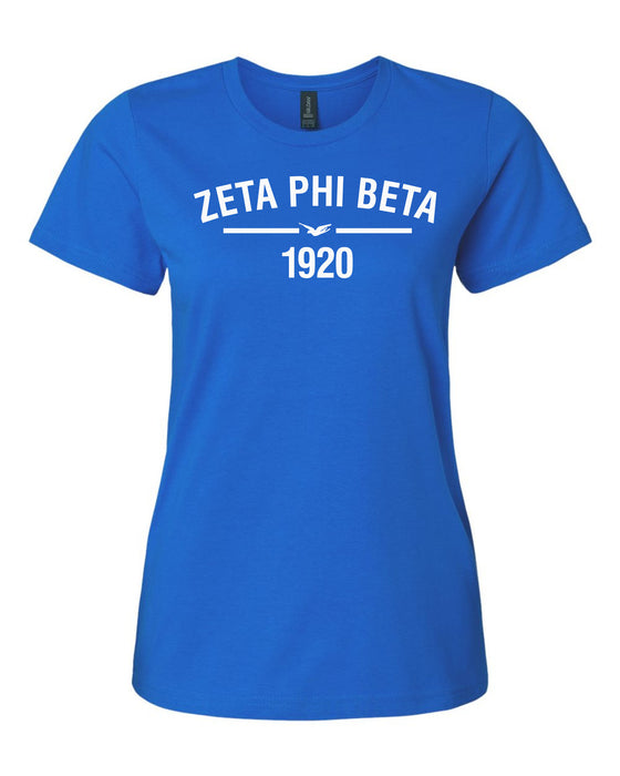 Zeta Phi Beta 2 Day Ship Vertical Letter Tee Zeta Phi Beta 2 Day Ship Vertical Letter Tee