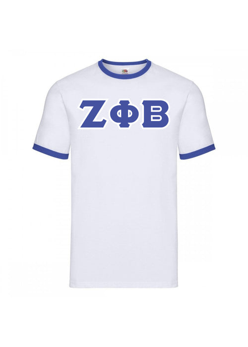 Zeta Phi Beta 2 Day Ship Twill Ringer Tee Zeta Phi Beta 2 Day Ship Twill Ringer Tee