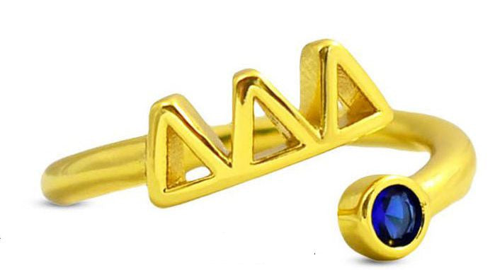 Delta Delta Delta Gemstone Rings Delta Delta Delta Gemstone Rings